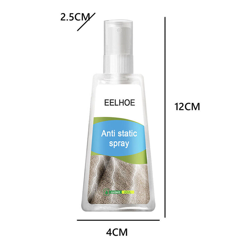 Anti Static Electricity Sprayer Liquid Hair Clothes Laundry Remover (60ml)