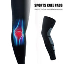1pc Basketball Leg Sleeve Knee Protector Sports Long Kneepad (Black XL)
