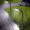 2pcs LED Solar Lawn Light Waterproof Light Control Spike Lamp (Cold White) Newly