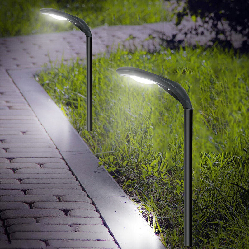 2pcs LED Solar Lawn Light Waterproof Light Control Spike Lamp (Cold White) Newly