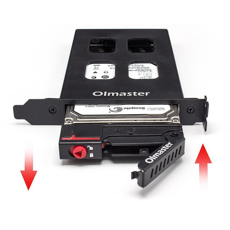 MR-9100 PCI Hard Drive Mobile Rack Internal 2.5 inch SATA HDD SSD Enclosure