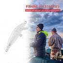 5.5cm 3.5g Plastic Transparent Blank Fishing Lure Hard Bait without Hook Wobbler