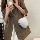 Elegant Sequins Heart-shaped Messenger Bag Shiny Glitter Ladies Purse Handbags