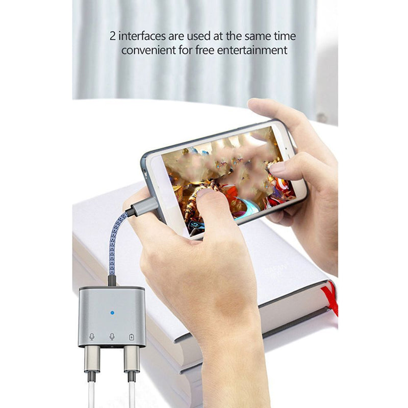 Voice Type-C Audio Adapter Earphone Jack USB C to 3.5mm Converter Cable
