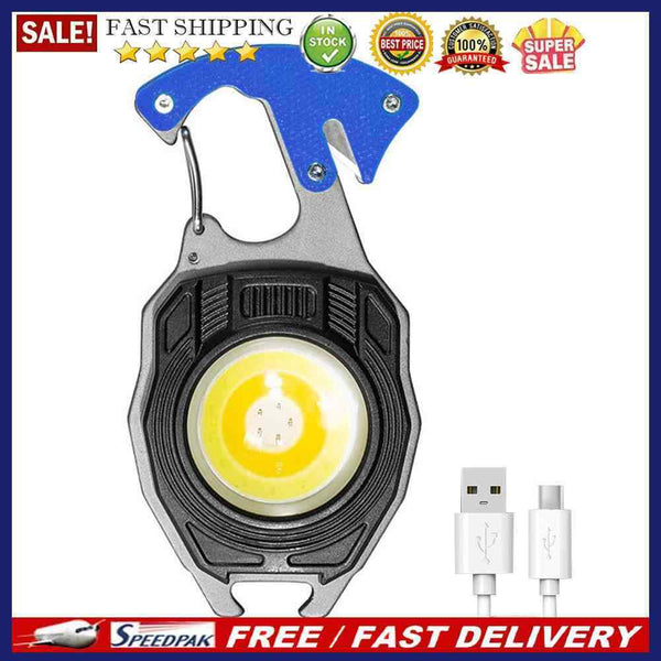 3 Gears Key Lights Portable Cob Work Lights Waterproof for Traveling (Blue)