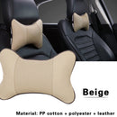 Universal Car Elastic Headrest Automobile Seat Neck Support Pillow (Beige) Newly