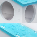 Pet Hamster House with Ladder Nest Log Cabin Animal Sleeping Toys (Blue) Newly