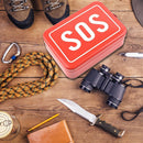 Outdoor Camping Survival Mini SOS First Aid Iron Box for Emergency Field Re