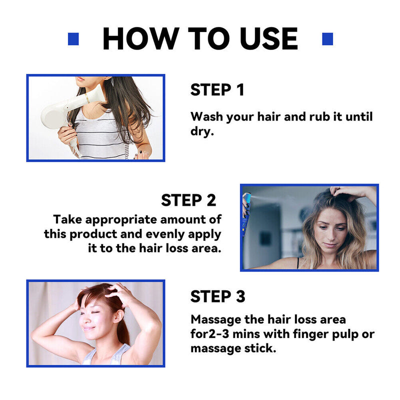 30ml Hair Fast Grow Spray Oil Ginger Plant Essence Men Women Hair Loss Treatment