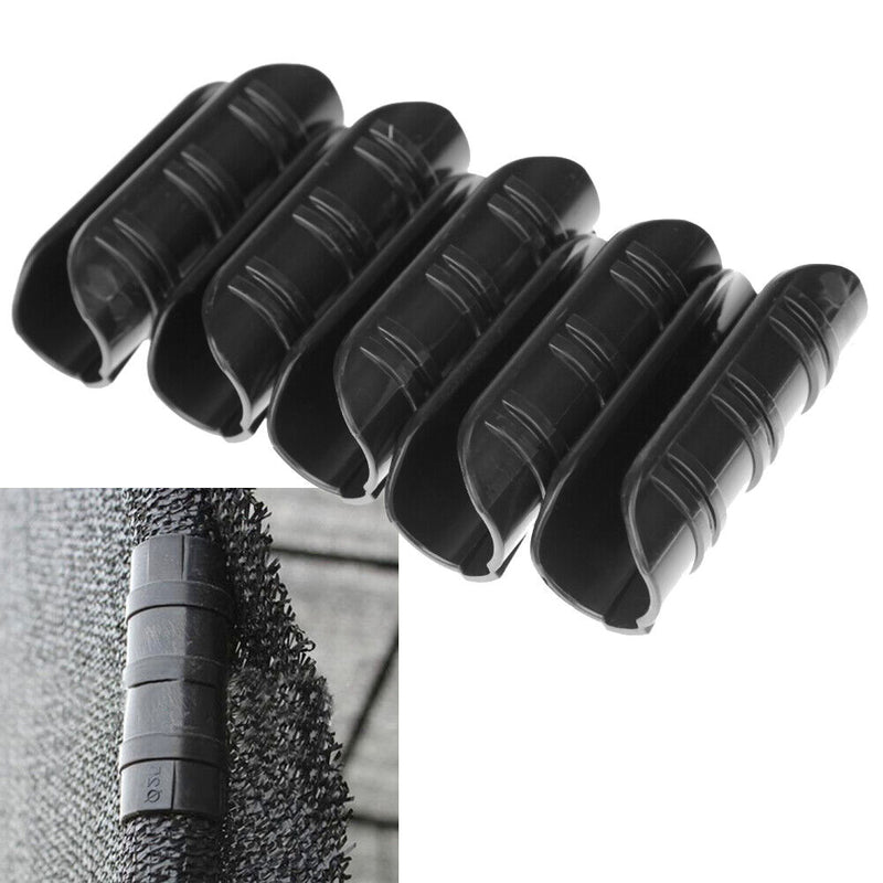 10 Pcs Greenhouse Frame Pipe Tube and Film Clip Clamp Connector Kit 25mm Newly