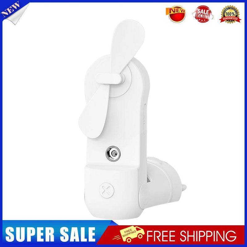 Mist Sprayer Fan USB Handheld Portable Air Cooler Humidifier (Bear White)