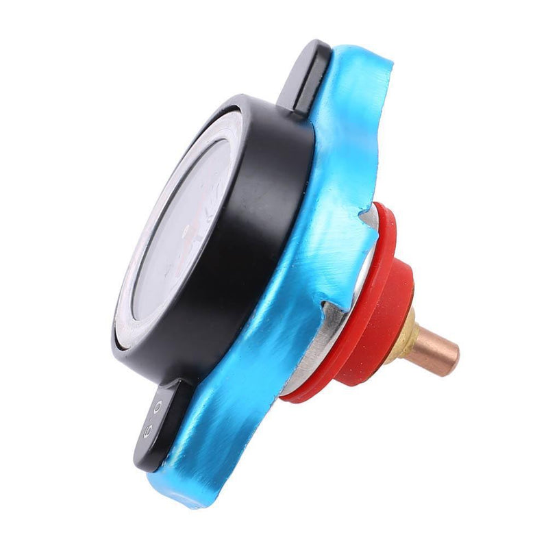 Small Head Car Radiator Cap Water Temp Meter Thermostatic Gauge (0.9Bar) Newly