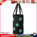 Felt Grow Bags Display Pockets DIY Hanging Strawberry Plant Bag (Black) Newly