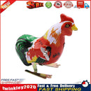 Retro Classic Nostalgia Tin Jumping Rooster Clockwork Wind Up Toys Gift Newly