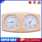 Wooden Sauna Room Humidity Meter Gauge Bathroom Temperature Hygrometer