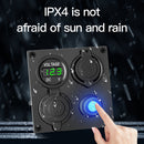 4 in 1 Switch Panel Voltmeter USB RV Car Waterproof Switch (Green Light) Newly
