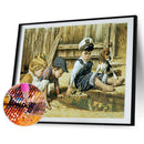 5D DIY Diamond Painting Kits Playing Kids Full Round Drill Wall Decor Art