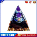 Crystal Energy Tower Healing Reiki Chakra Pyramid Ogan Crushed Stone Decora