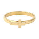 Classic Adjustable Cross Couple Ring Stainless Steel Lover Rings Wedding Jewelry
