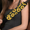 Universal Car Seat Belt Pads Backpack Straps Sunflower Shoulder Seat Belt Cover