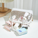 Clear Tote Crossbody Bag PVC Women Printed Star Shell Chain Shoulder Handbags