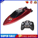 2.4GHz RC Boat High Speed LED Lights Waterproof Electric Ship Toys (Red)