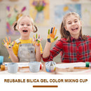 Soft Silicone Color Mixing Cups Kit - Painting Color Crystal Glue Dividers Tool