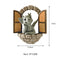 Dinosaur Climbing Windows (A)*1  Dragon Opening Door Statue (B)*1