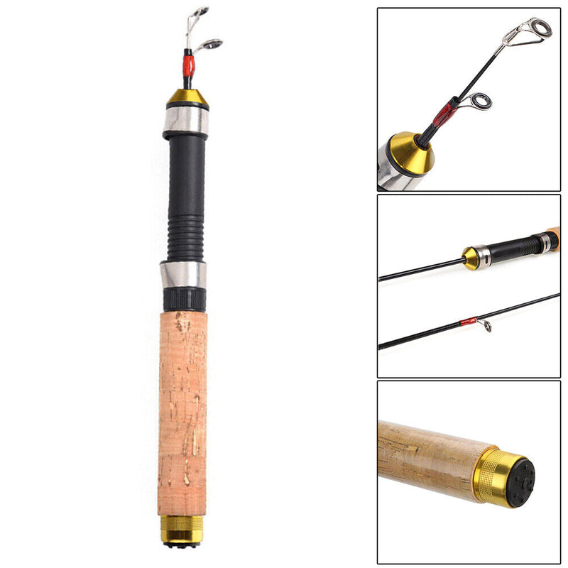 60cm Portable Ice Fishing Rod Outdoor Angling Telescopic Winter Fishing Pole