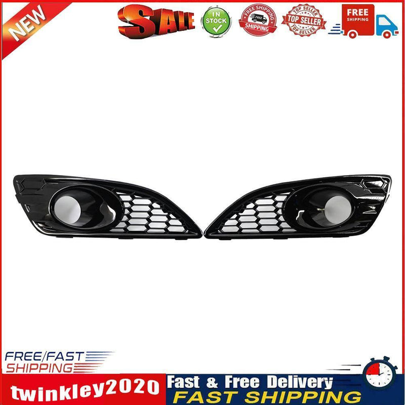 1 Pair Hollow Front Bumper Fog Lamp Lower Grille for Ford Fiesta JA8 13-17 Newly