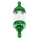 8mm CNC Aluminum Gas Fuel Oil Filter for ATV Dirt Pit Bike Motocross(Green)