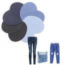 Apparel Denim Applique Pants Sewing Knee Elbow Jeans DIY Iron-on Fabric Patch