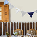 12 Flags 3.2m Nordic Ins Double-side Printed Cotton Fabric Bunting Pennant Newly