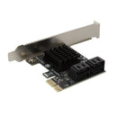 4-Port SATA III to PCIe PCI Express 3.0 X1 6Gbps Expansion Card Adapter for HDD
