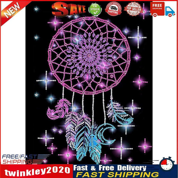 5D DIY Dreamcat Partial Special Shape Diamond Painting Art Drawing MX123 Newly