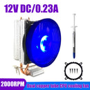 120mm 2 Heat Pipes CPU Cooler Cooling Fans Heatsink for LGA 775 1155 1156 Newly