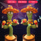 Dancing Cactus Talking Repeats What You Say Electronic Plush Toys with Ligh