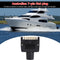 Black 7 Pin Flat AU Trailer Male Plug Socket Connector Adapter for RV Truck
