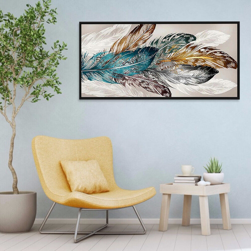 Feather 5D Diamond Painting Rhinestone Full Square Drill for Decoration (FC