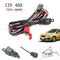 Wiring Harness Kit with Fuse Relay Switch for 2 LED Light Bar Fog Light