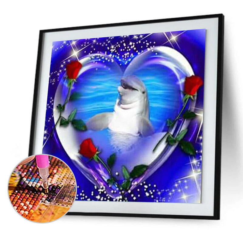 Diamond Painting Full Round Drill Love Heart Picture of Rhinestone (A2343) Newly