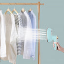 Mini Steam Iron Handheld Wet Dry Portable Garment Steamer (EU Light Blue)