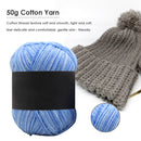 Gradient Color Milk Cotton Yarn Scarf Sweater Crochet Knitting Yarn (E) Newly
