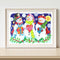 5D DIY Full Drill Round Shape Snowman Rhinestone Diamond Drawing for Bedroom