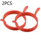 2 x Silicone Egg Frying Rings Fried Poacher Mould Perfect For Pancakes Z5T7