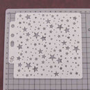 Star Hollow Lace Ruler Embossing Theme Template DIY Photo Album Drawing Tool