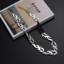 Trending Hip Hop Rock Jewelry Accessories Fire Flame Necklace Wave Sun Choker