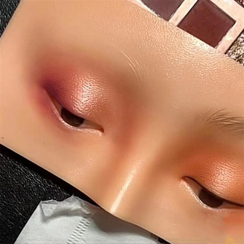 Realistic Silicone Eyes Face Makeup Practice Board Bionic Skin Make Up Pane