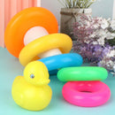 Early Educational Rainbow Tower Stack Circle Duck Ring Puzzle Pyramid (A) Newly