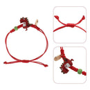 Charm Bracelet Cartoon Dinosaur Bracelet Beads Chain Dinosaur Braided Hand Rope